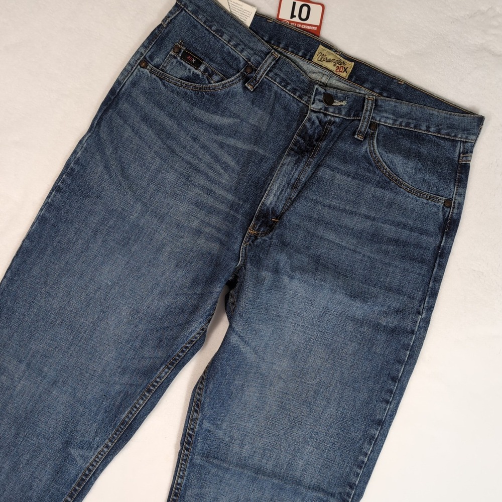 NWT Wrangler 20X Competition 01 Jeans Men 34x34 Blue Relaxed Fit Bootcut Western